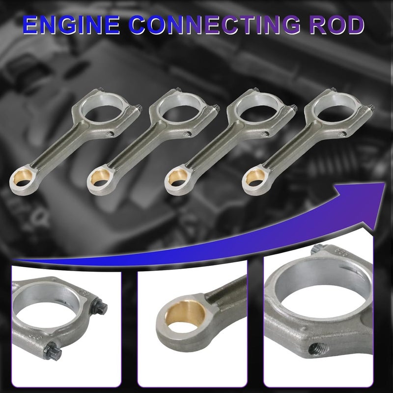 INGKAN Store عصا توصيل محرك N20 4 قطع تناسب BMW F20 F30 F10 F15 F25 N20 N26 220i 320i 420i 528i X1 X3 X4 Z4 2012 2013 2014 2015 2016 2017 2.0L l4 توربو N20B20 محرك OE 11247624616 - Image 4